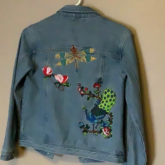 Dex embroidered denim jacket - Picture 3 of 3